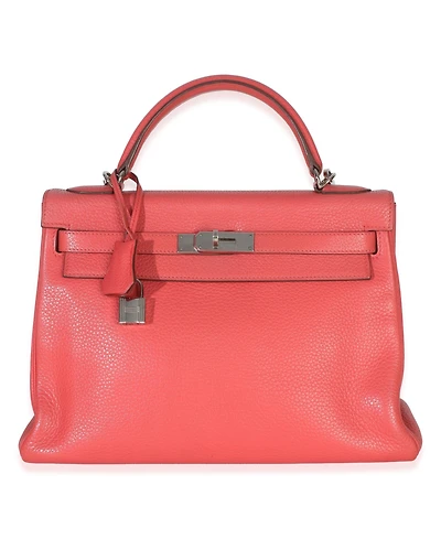 Pre-Owned HERMES Rose Lipstick Clemence Kelly 32 Phw
