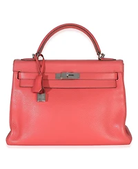 Pre-Owned HERMES Rose Lipstick Clemence Kelly 32 Phw