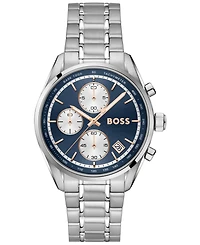 Hugo Boss Men's Grand Prix Quartz Chrono Stainless Steel Watch 38mm