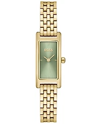 Hugo Boss Women's Lucy Quartz Ionic Plated Thin Gold Steel Watch 15mm