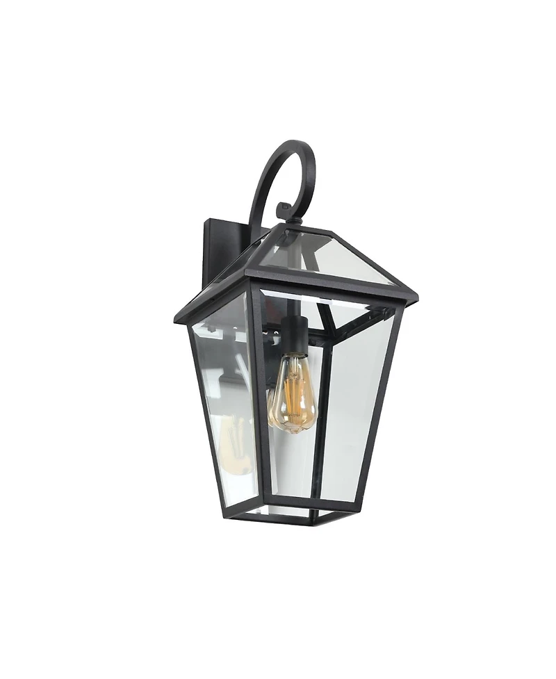 Asagikoiai 21" Outdoor Wall Lantern, Modern Waterproof Aluminum Porch Sconce