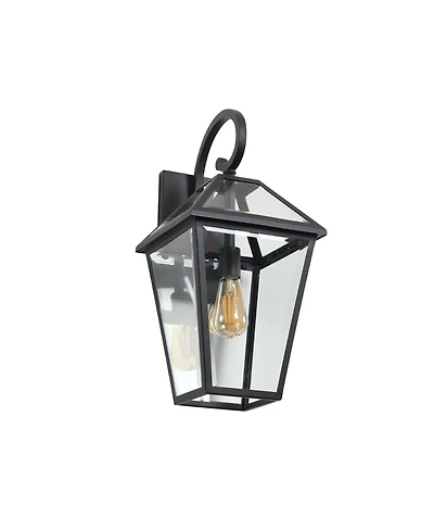Asagikoiai 21" Outdoor Wall Lantern, Modern Waterproof Aluminum Porch Sconce