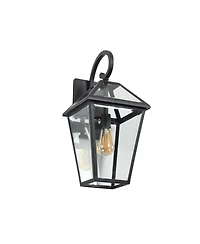 Asagikoiai 21" Outdoor Wall Lantern, Modern Waterproof Aluminum Porch Sconce