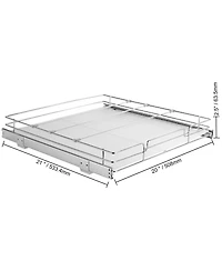 Sugift Pull Out Cabinet Organizer Steel Slide Out Pantry Shelf