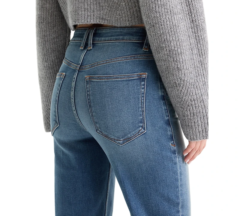 Good American Women's True Straight High-Rise Straight-Leg Jeans