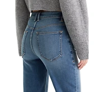 Good American Women's True Straight High-Rise Straight-Leg Jeans