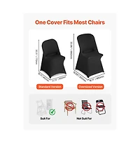 Slickblue Stretch Chair Slipcovers Set of 30, Polyester Covers for Dining, Banquet and Event Seating