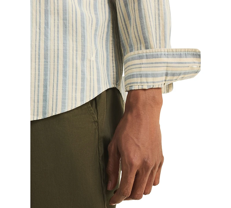 Nautica Men's Slub Long-Sleeve Shirt