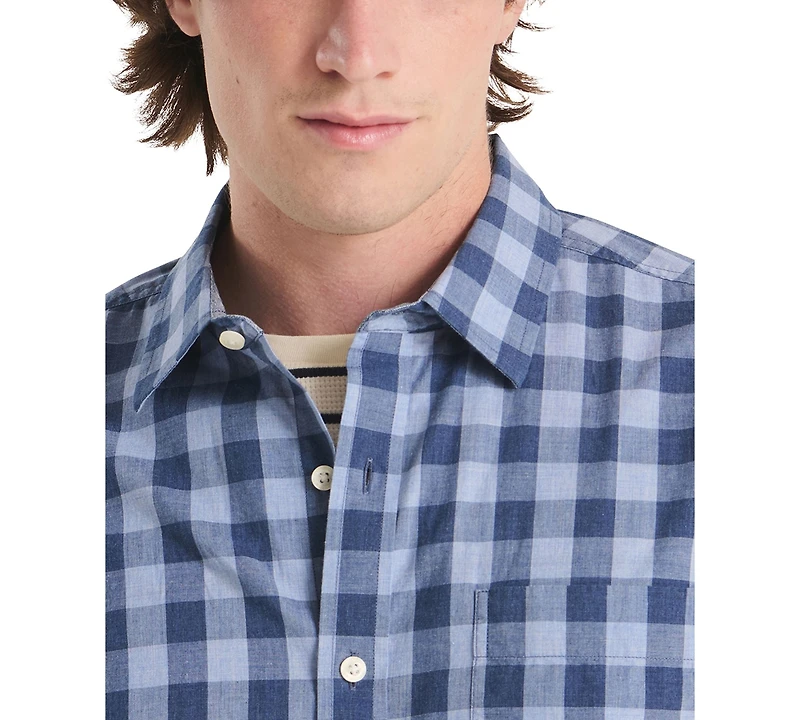 Nautica Men's Plaid Long-Sleeve Shirt