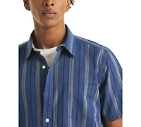 Nautica Men's Slub Short-Sleeve Shirt