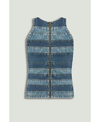 Nocturne Women's Halter Neck Denim Blouse