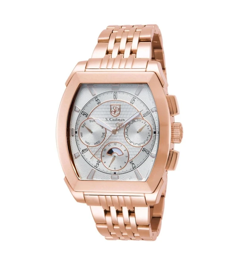 Invicta S.Coifman Men's Chronograph Dial Leather Strap Watch