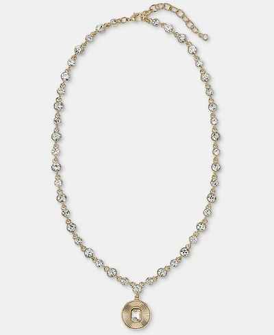 On 34th Crystal Stone Pendant Tennis Necklace, Macy's Exclusive