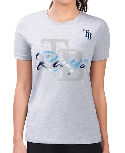 G-iii 4Her by Carl Banks Women's Tampa Bay Rays Super-Slim Fit Graphic T-Shirt