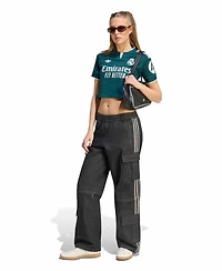 adidas Women's Green Real Madrid 2026/27 Away Cropped Replica Jersey