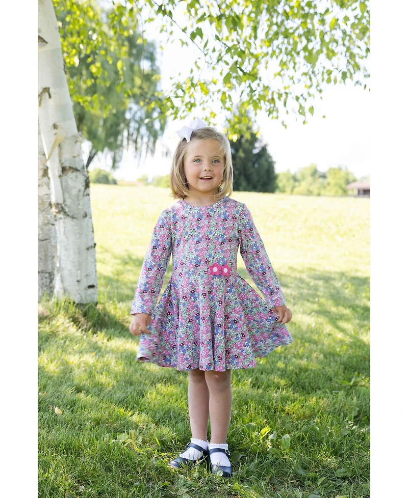 Florence Eiseman Girl's ( 4-6X) Floral Knit Dress with Flowers