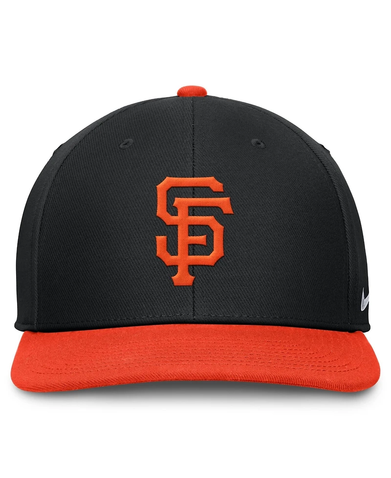 Men's Nike Black/Orange San Francisco Giants Pro Dri-fit snapback Hat