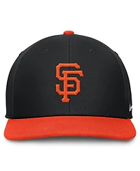 Men's Nike Black/Orange San Francisco Giants Pro Dri-fit snapback Hat