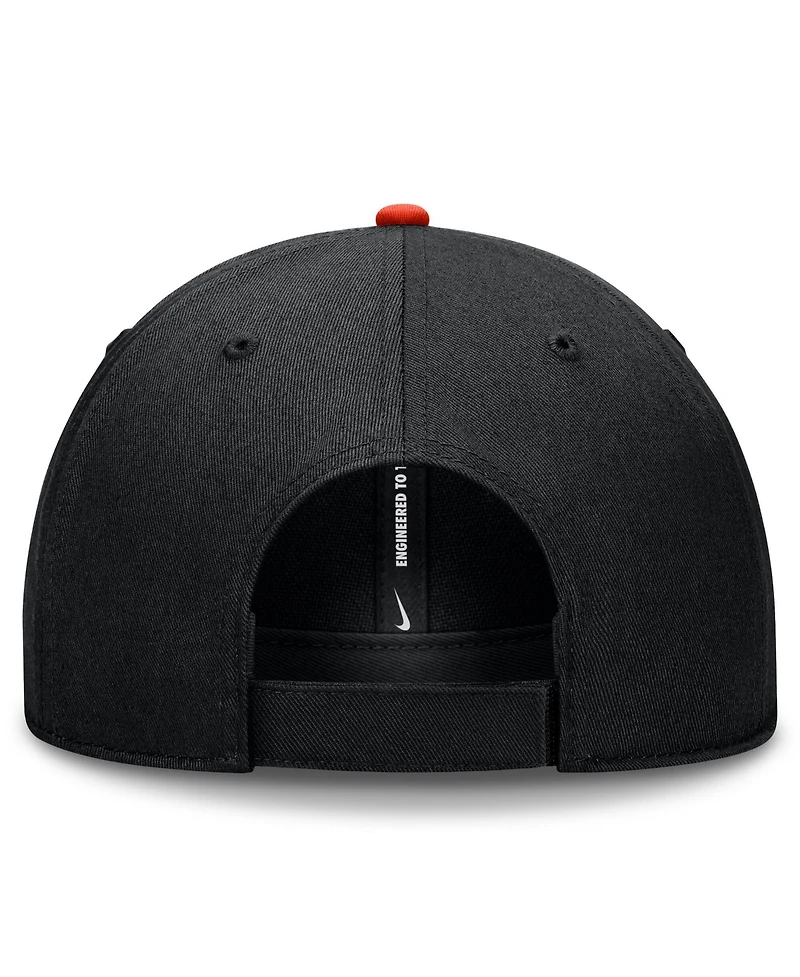 Nike Men's Black/Orange San Francisco Giants Dri-fit Club Adjustable Hat