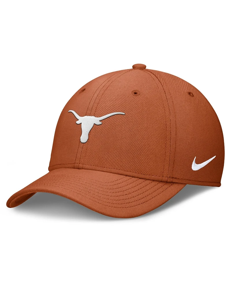 Men's Nike Texas Orange Longhorns Rise SwooshFlex Dri-fit Hat