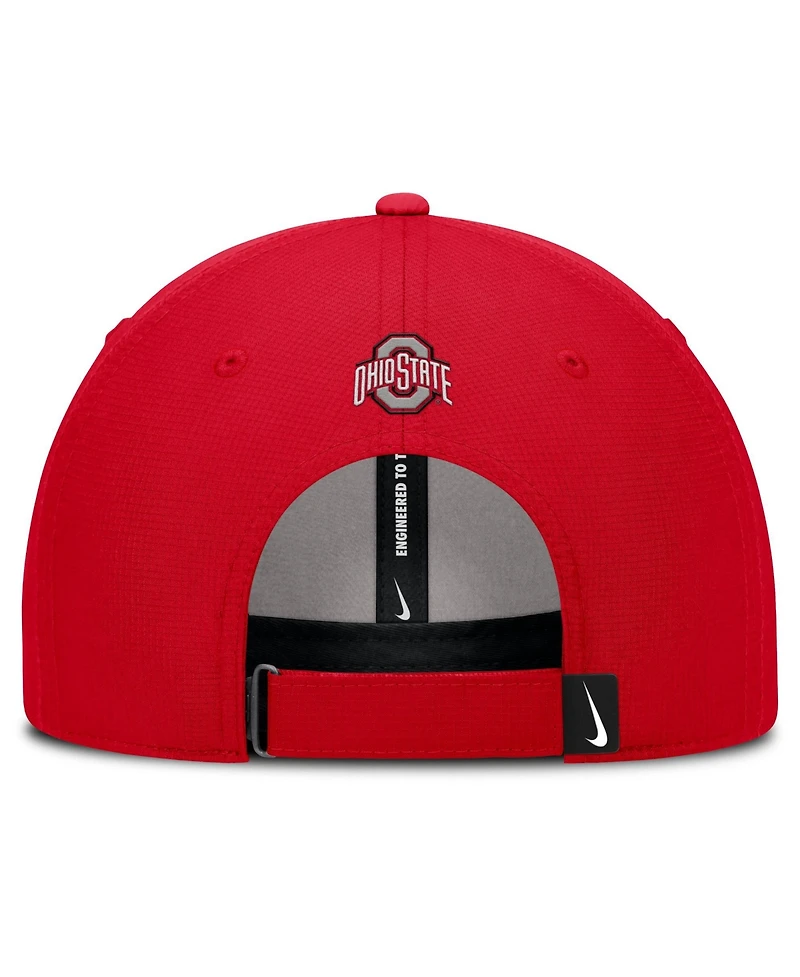 Men's Nike Scarlet Ohio State Buckeyes The Club Dri-fit Adjustable Hat