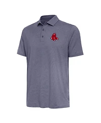 Men's Antigua Heather Navy Boston Red Sox Scheme Polo