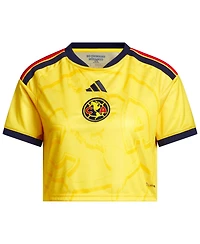adidas Women's Yellow Club America 2026/27 Home Cropped Replica Jersey