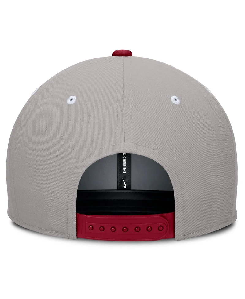 Nike Men's Cardinal/Gray Stanford Cardinal Prep Pro Performance Snapback Hat