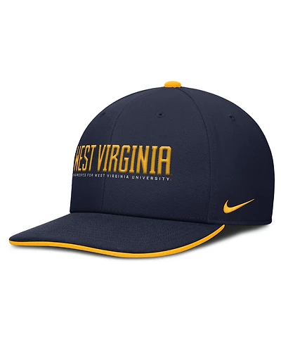 Nike Men's Navy West Virginia Mountaineers 2025 On-Field Pro Performance Adjustable Hat