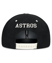 Nike Men's Black Houston Astros Pro Corduroy Structured Snapback Hat