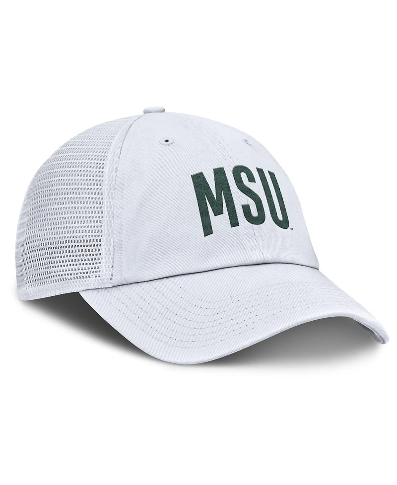Nike Men's White Michigan State Spartans Club Campus Trucker Adjustable Hat
