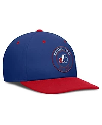 Nike Men's Blue/Red Montreal Expos Cooperstown Collection Pro Dri-fit Snapback Hat