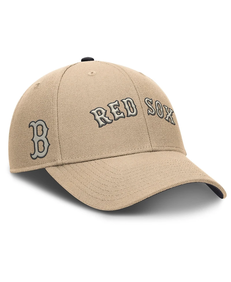 Nike Men's Khaki Boston Red Sox Rise Adjustable Hat