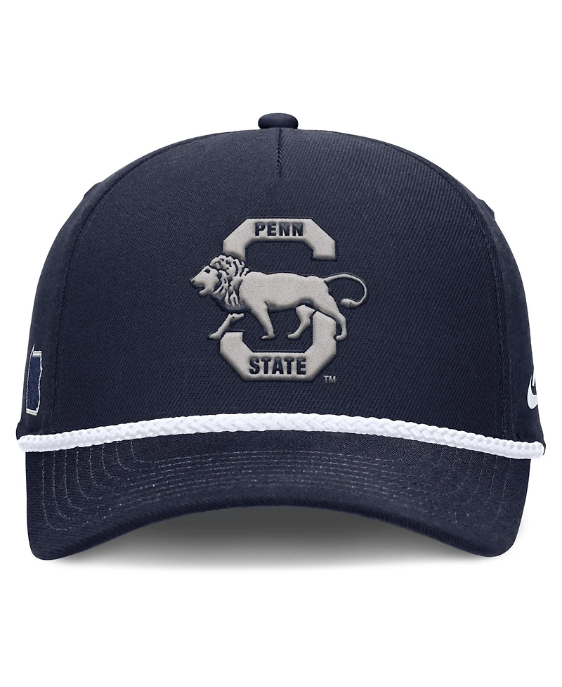 Men's and Women's Nike Navy Penn State Nittany Lions 2026 Basketball Refresh 5-Panel Rope Rise Hat