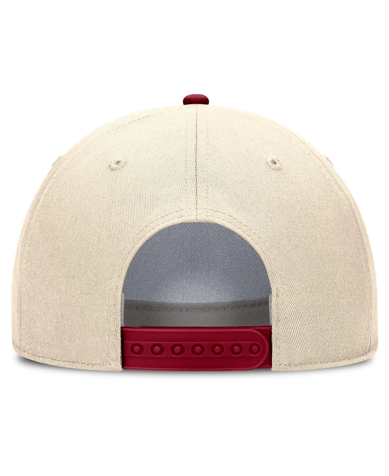 Men's and Women's Nike Natural Usc Trojans 2026 Primetime Natural 5-Panel Rope 2-Tone Rise Hat