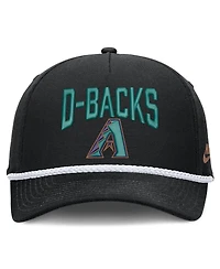 Men's Nike Black Arizona Diamondbacks Cooperstown Rise Adjustable Hat