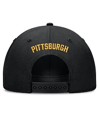 Men's Nike Black Pittsburgh Pirates Cooperstown Rise Adjustable Hat
