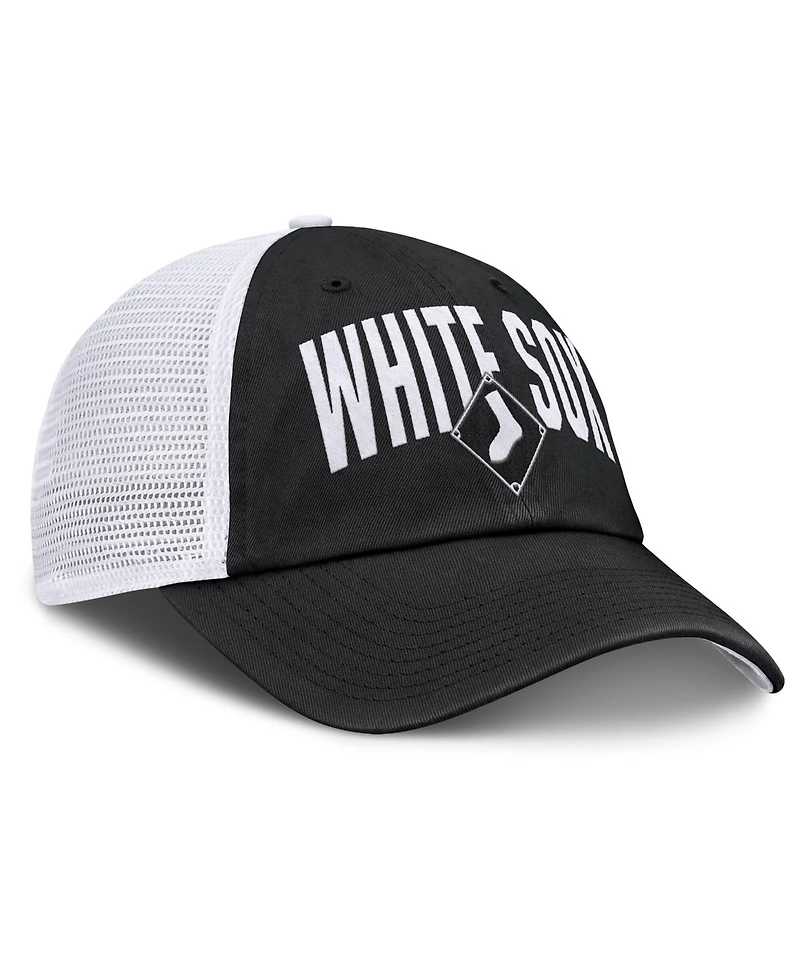 Men's Nike Black Chicago White Sox Primetime Club Adjustable Trucker Hat