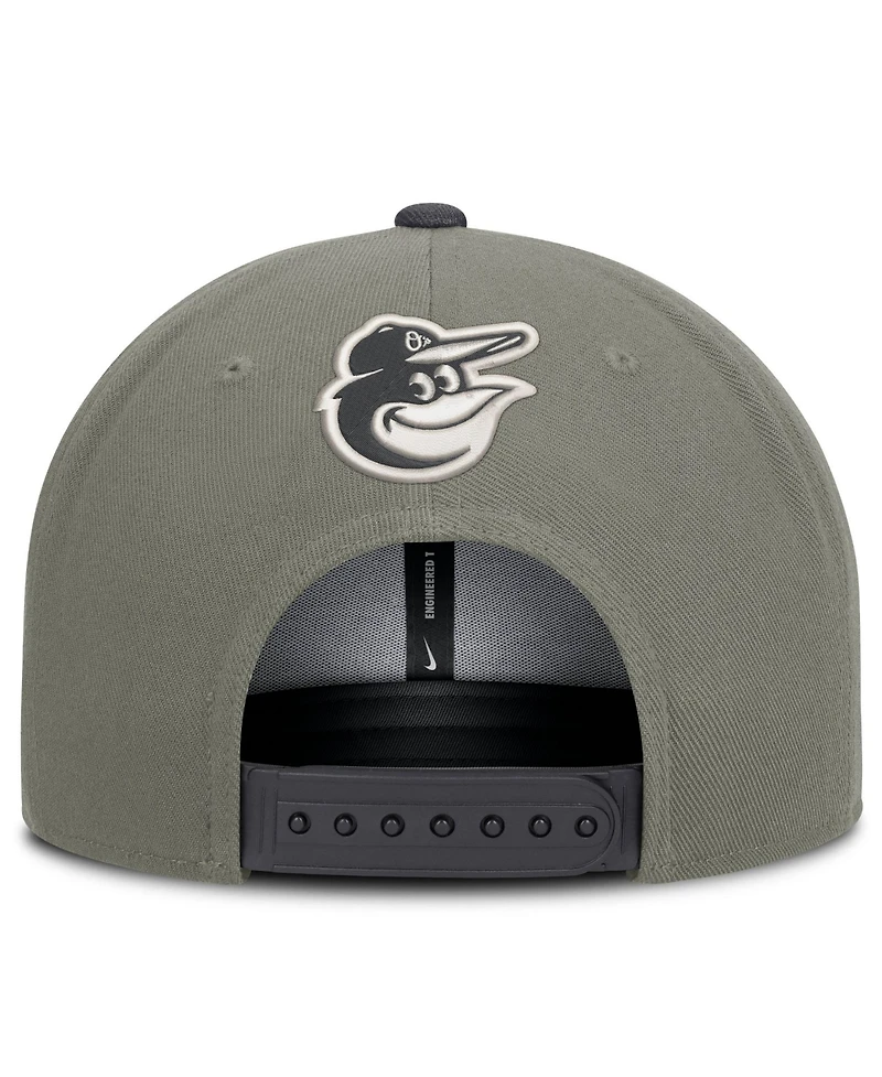 Men's Nike Olive Baltimore Orioles Pro Dri-fit snapback Hat