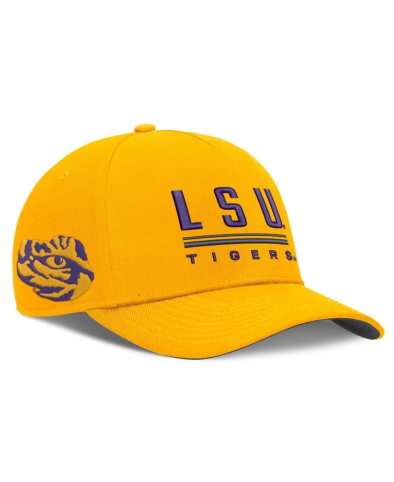 Nike Men's Gold Lsu Tigers 2026 Sideline Dri-fit Rise Adjustable Hat