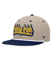 Men's Fanatics Khaki/Navy Notre Dame Fighting Irish Colt Fitted Hat