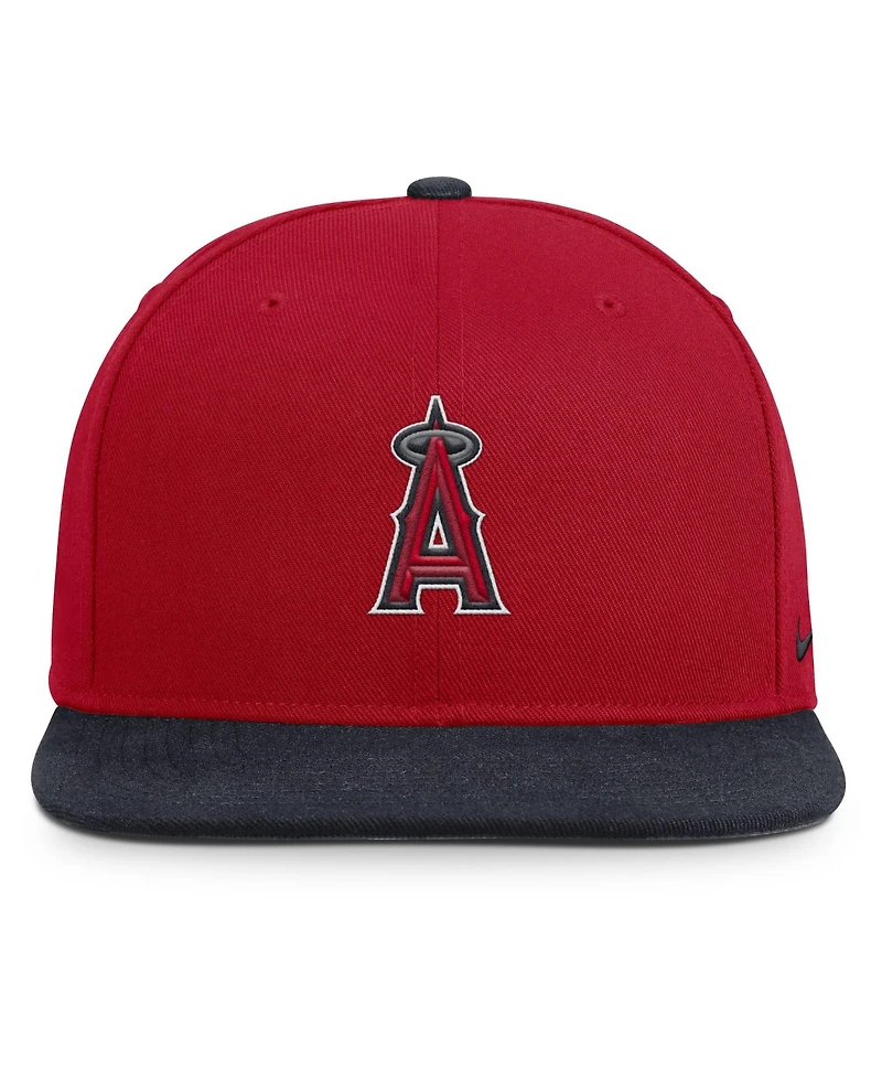 Men's Nike Red/Navy Los Angeles Angels Primetime Pro Dri-fit snapback Hat