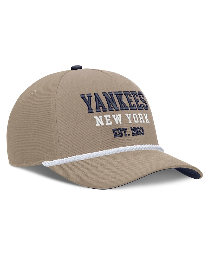 Men's Nike Khaki New York Yankees Father's Day Rope Rise Adjustable Hat