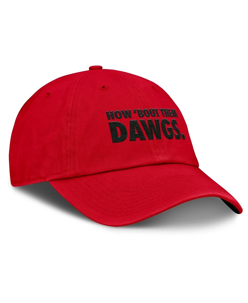 Men's and Women's Nike Red Georgia Bulldogs Primetime Chant Club Adjustable Hat