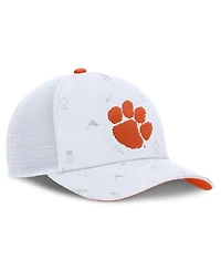 Men's and Women's Nike White Clemson Tigers Country Club Golfin' Rise Trucker Adjustable Hat