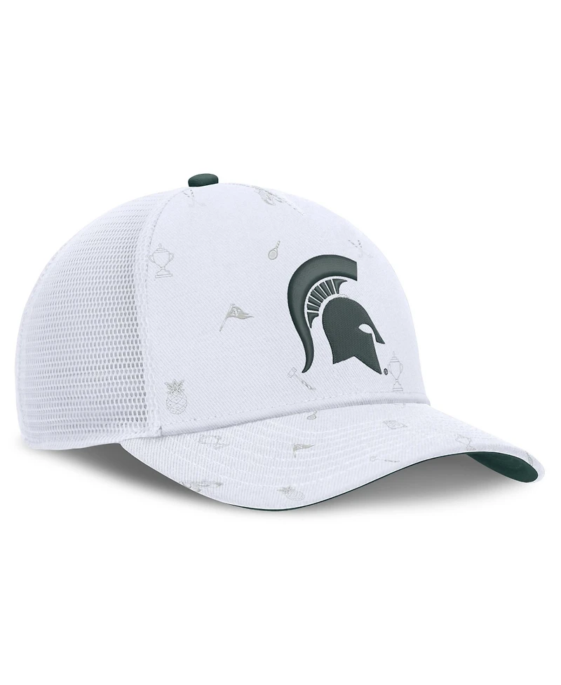 Men's and Women's Nike White Michigan State Spartans Country Club Golfin' Rise Trucker Adjustable Hat