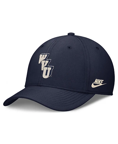 Nike Men's Navy West Virginia Mountaineers Dri-fit Vintage Rise Swooshflex Flex Hat