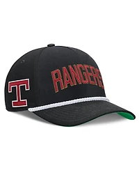 Men's Nike Black Texas Rangers Cooperstown Collection Rise Adjustable Hat