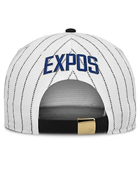 Men's Nike White/Black Montreal Expos Cooperstown Collection Pro Adjustable Hat