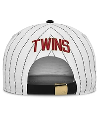 Men's Nike White/Black Minnesota Twins Cooperstown Collection Pro Adjustable Hat